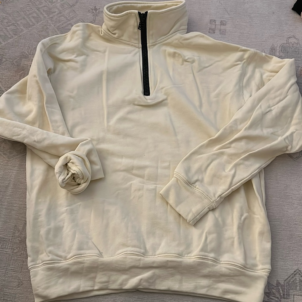 Solid & Striped Half Zip Sweatshirt - image 1